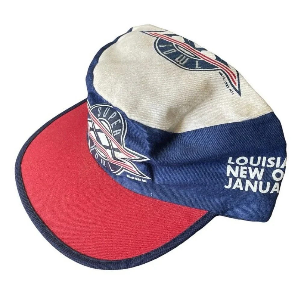Super Bowl XX 1985 NFL Painters Hat Cap Vintage Stretch Adjustable Men RARE